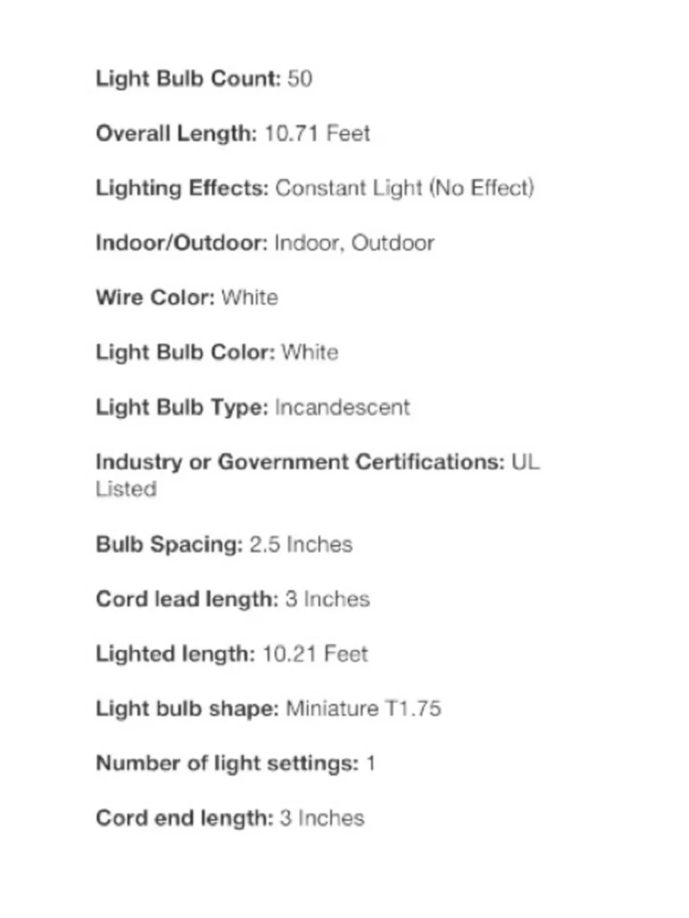 Target Wondershop 50 Clear Mini String Lights White Wire Indoor Outdoor 13ft NIB